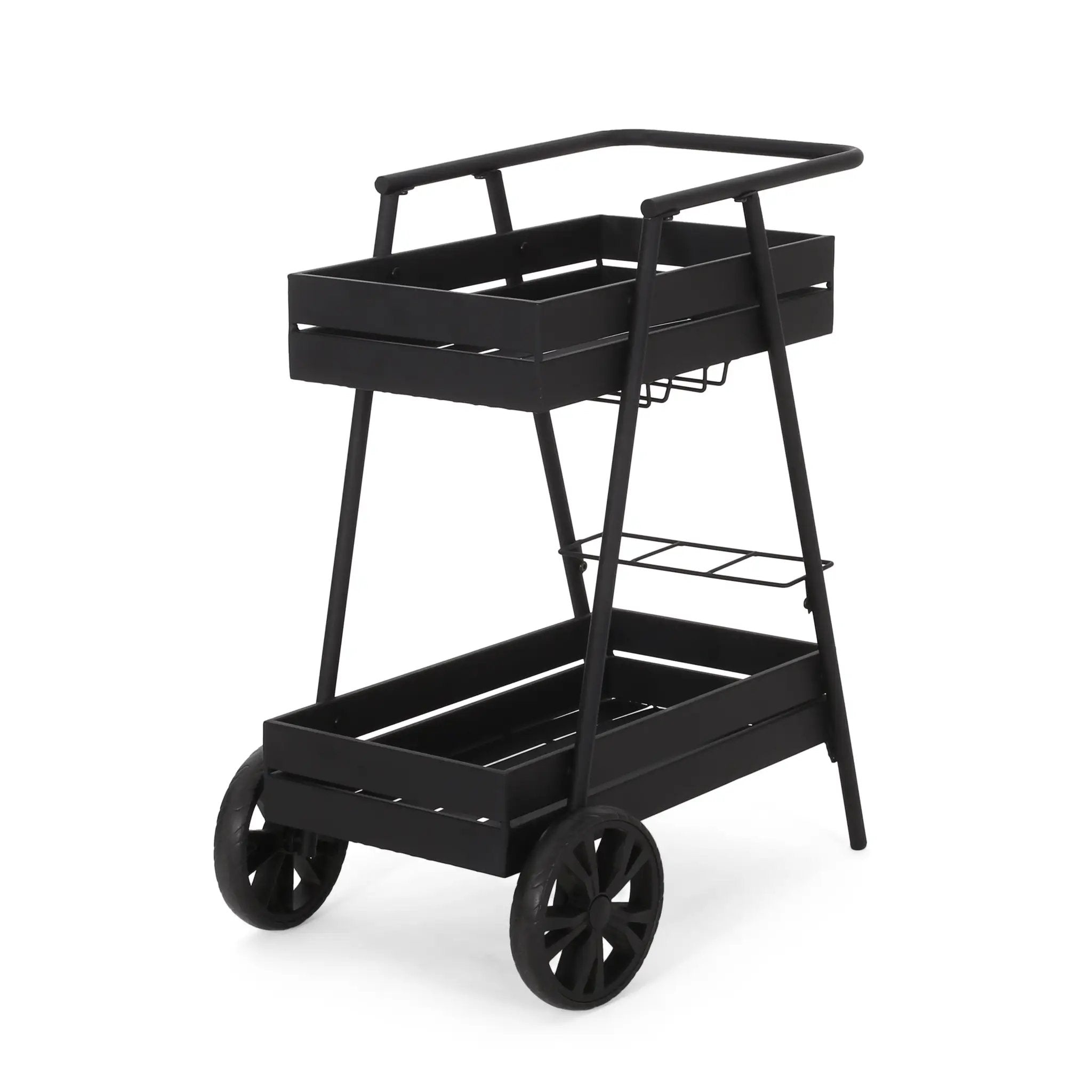 Modern Industrial Bar Cart by HouseOfZazla
