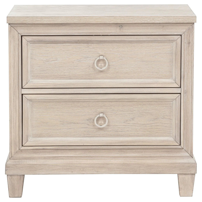 Pembroke 2-drawer Nightstand Bedside Table Washed Oak by Unique Piece Furniture