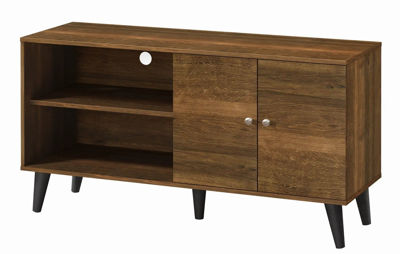 Amidon - TV Stand, With 2 Storage Shelves And 1 Cabinet by HouseOfZazla