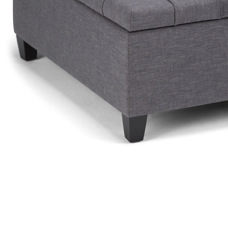 Harrison - Upholstered Coffee Table Storage Ottoman by HouseOfZazla