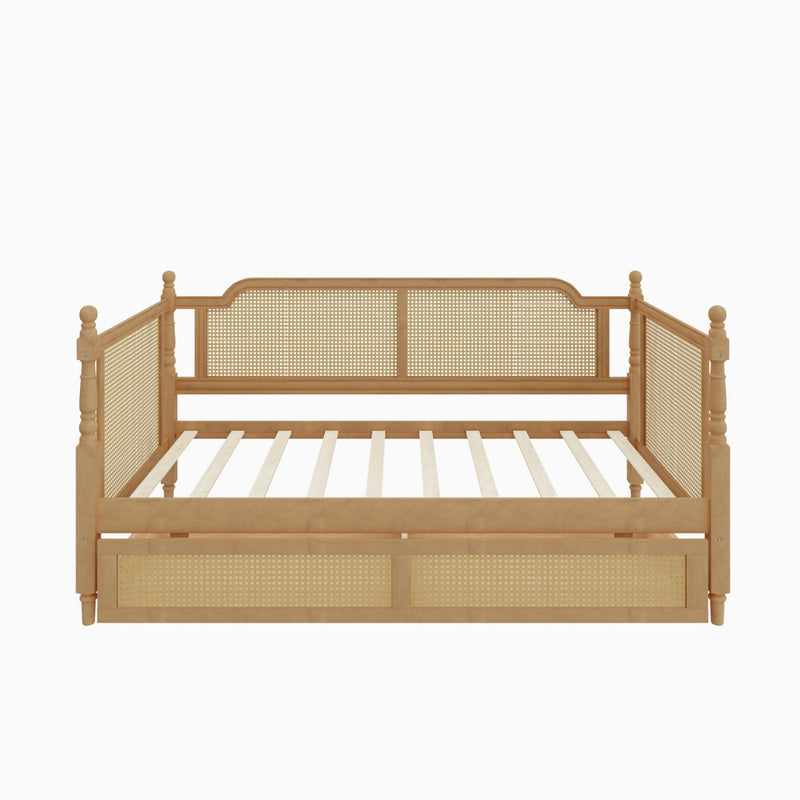 Traditional Style Rattan Daybed, No Box Spring Needed by HouseOfZazla