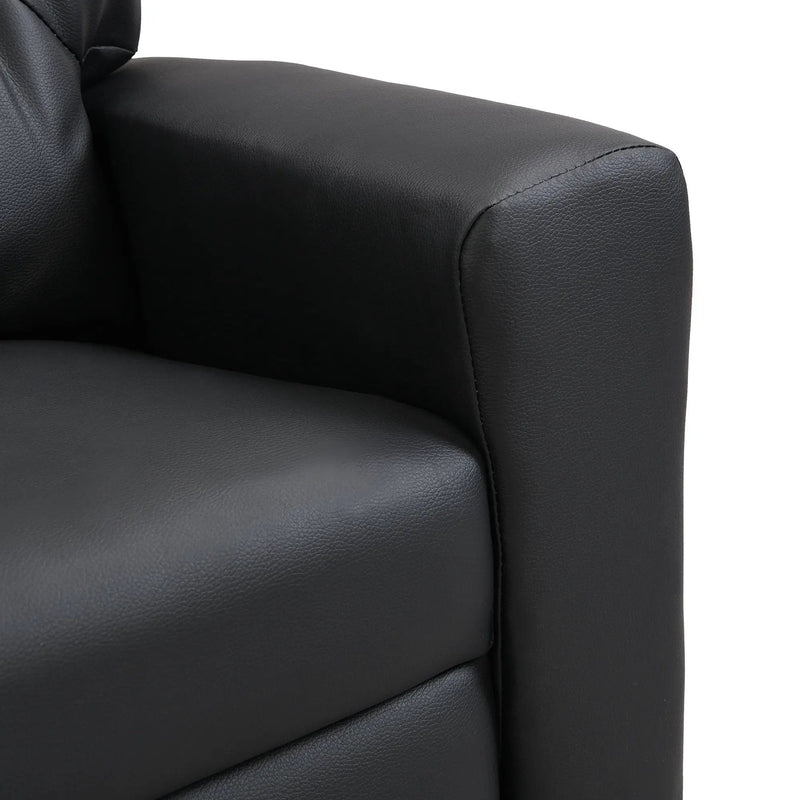 Sally Deluxe Kids Recliner Chair With Cup Holder - Black by HouseOfZazla
