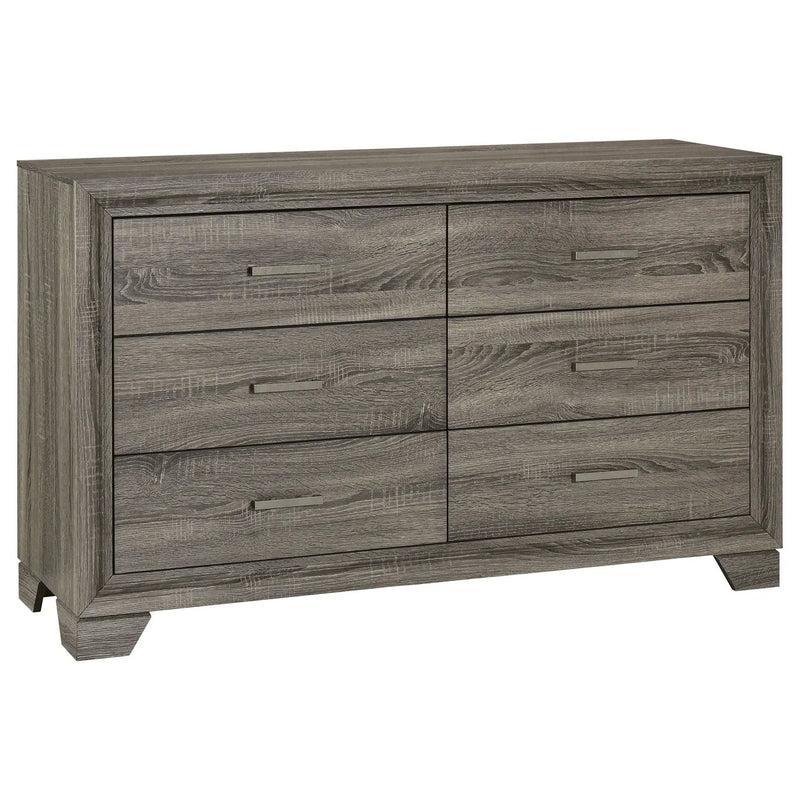 Wright 5-piece California King Bedroom Set Brown Oak by Unique Piece Furniture
