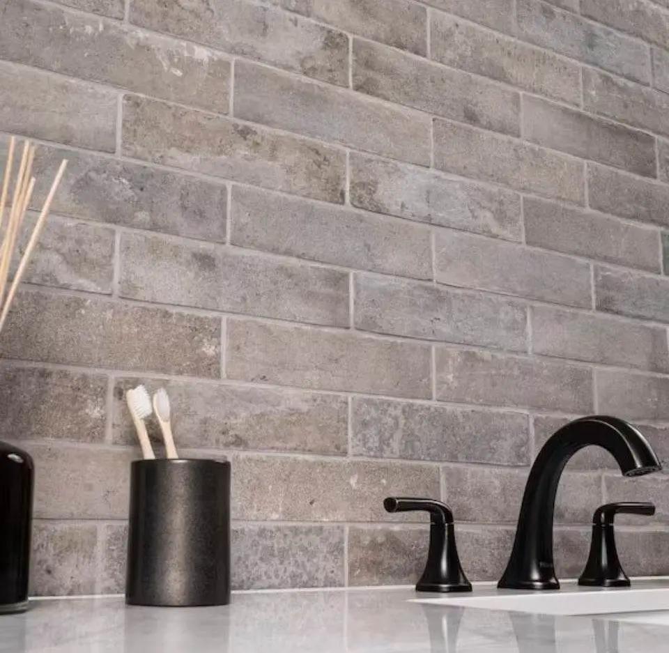 Open Box MSI Capella Taupe Brick 2 in. x 10 in. Matte Porcelain Floor and Wall Tile (5.15 sq. ft. /Case) by Selzalot