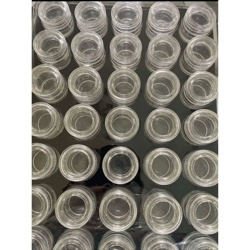 5mL Clear Glass Jar Concentrate Container Screw Top Lid Cosmetic Make Up Oil Wax by Selzalot