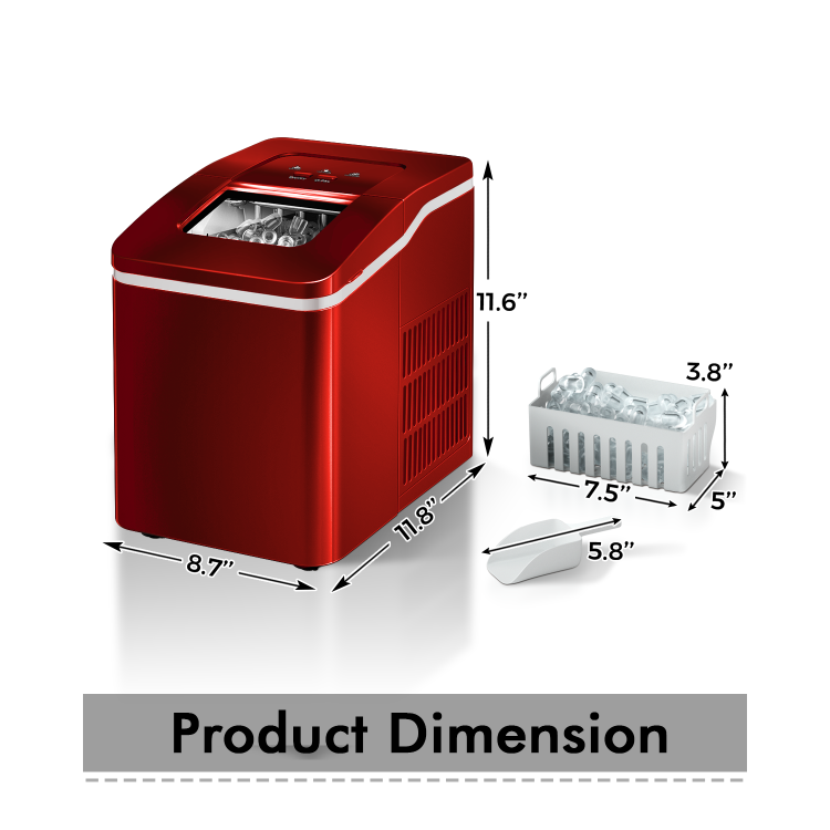 26lb Ice Maker with Scoop by DirectDeals