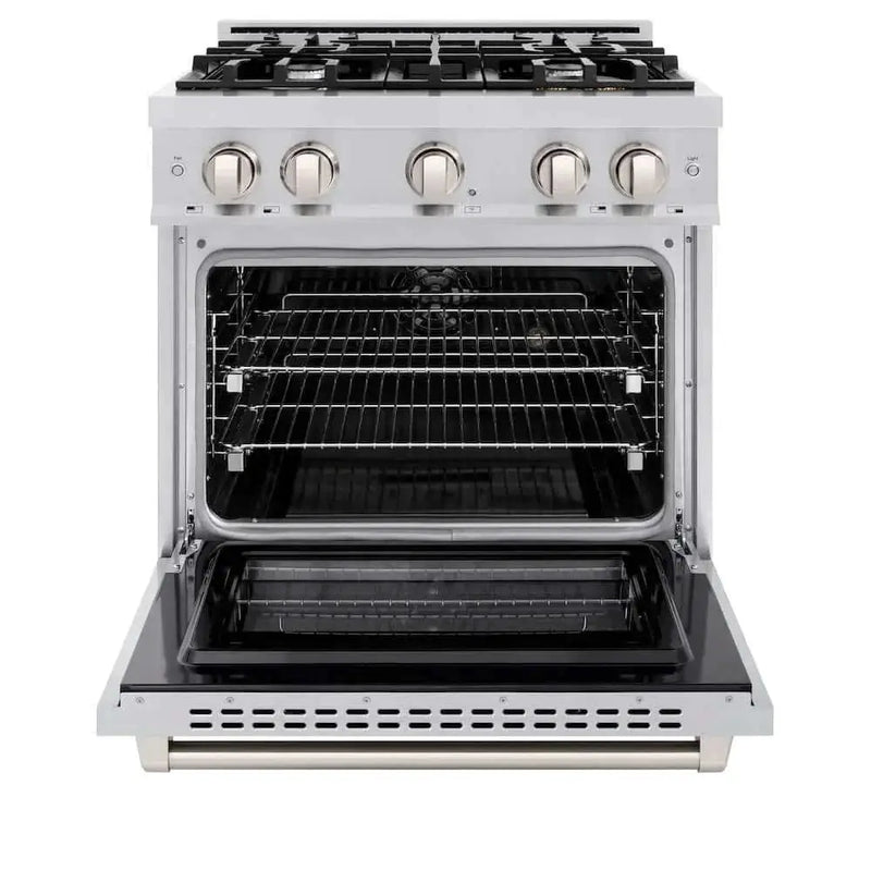 ZLINE 30" Select Dual Fuel Range Gas Cooktop Electric Convection Oven Stainless Steel HDR30 by Farmhouse Kitchen and Bath