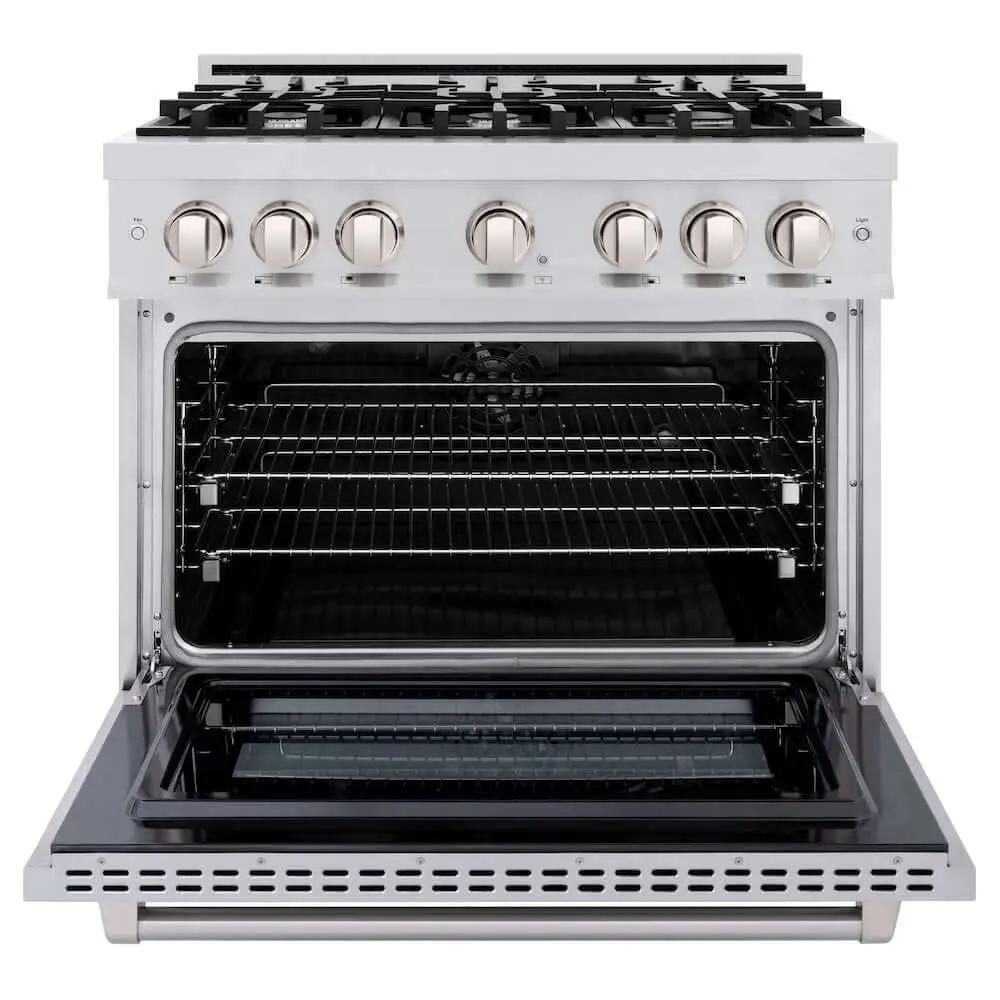 ZLINE 36" Select Gas Range Convection Gas Oven Stainless Steel HGR36 by Farmhouse Kitchen and Bath