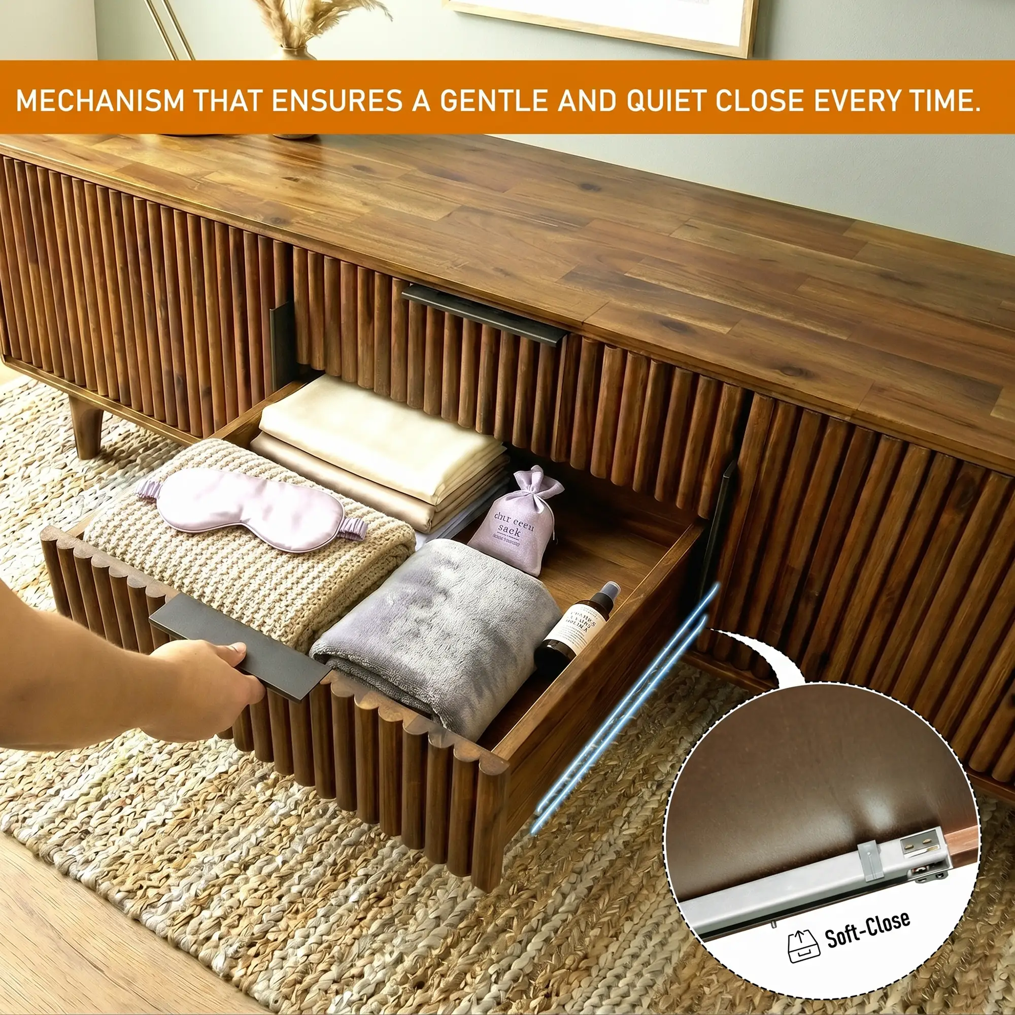 Bosk Solid Wood Storage Bench by Megsu