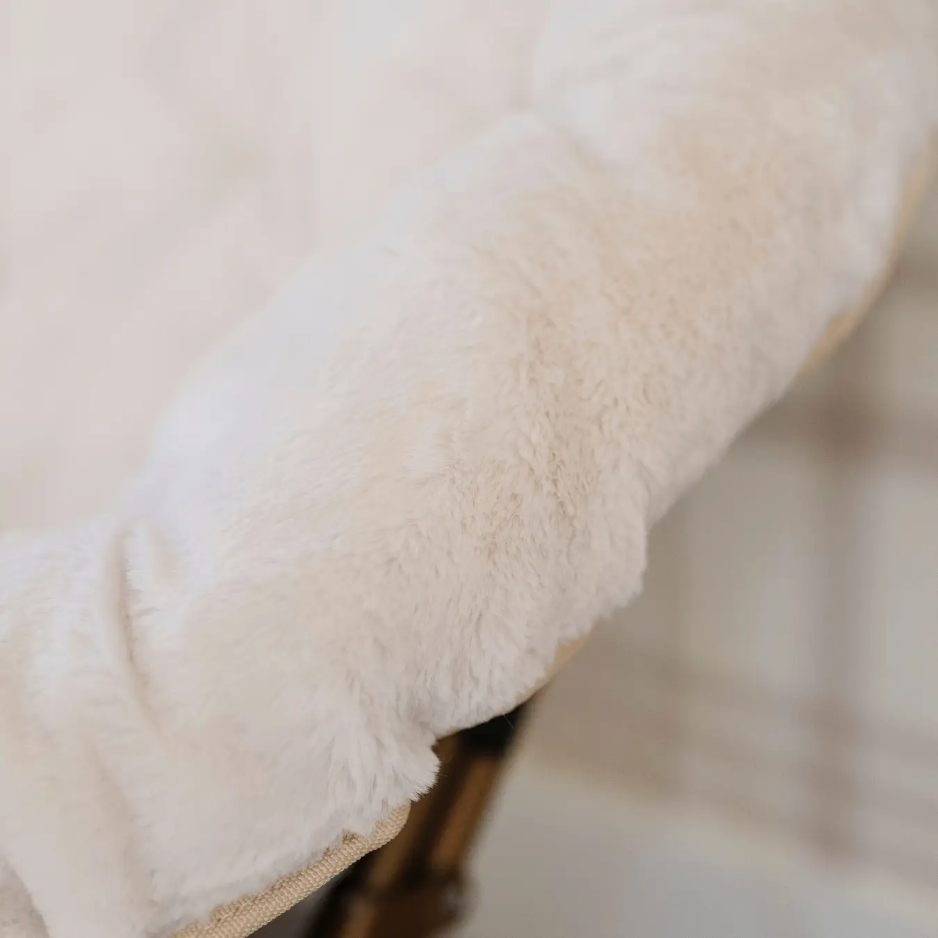 Saucer Chair Kids Chair with Faux Fur Cover by HouseOfZazla