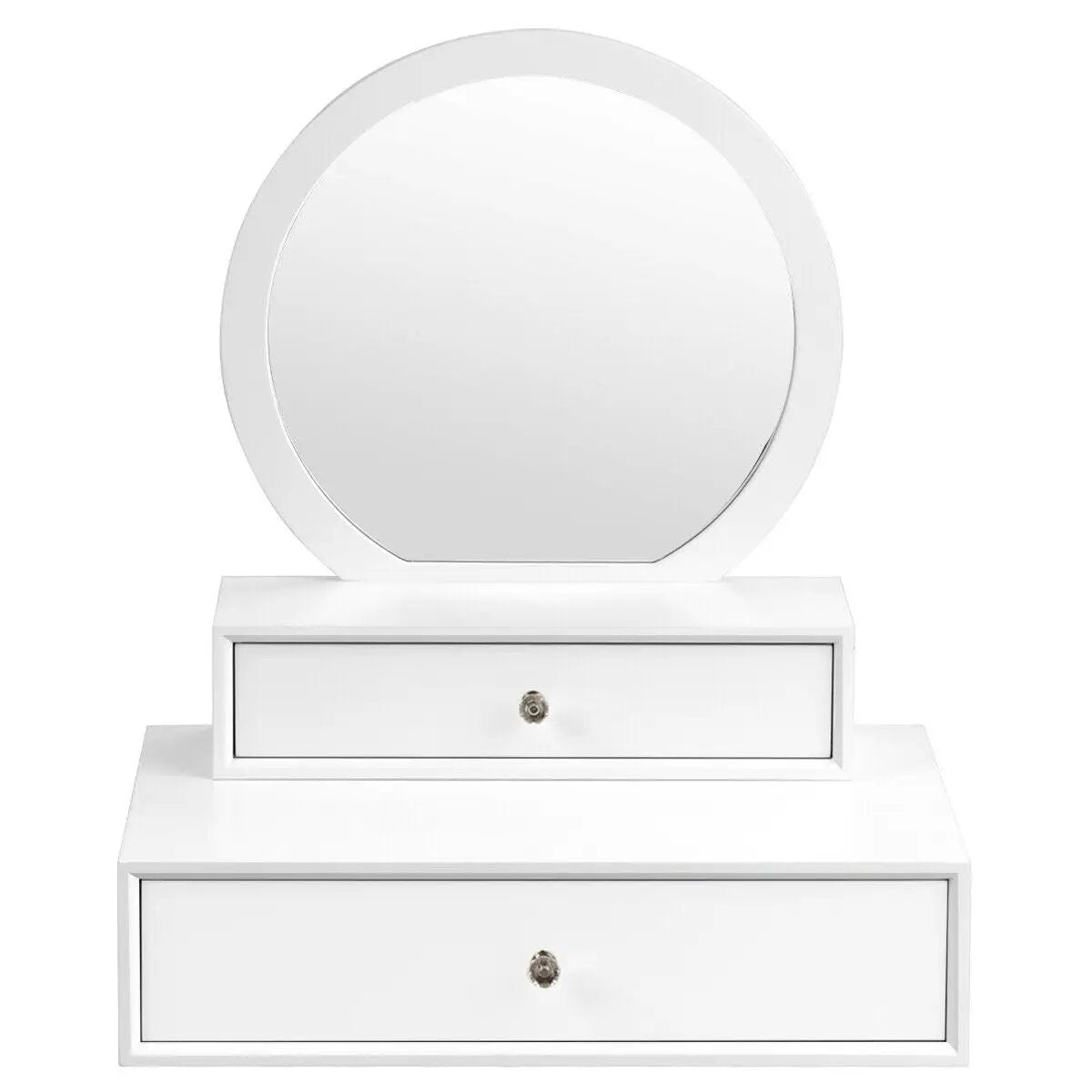 Makeup Dressing Wall Mounted Vanity Mirror with 2 Drawers by DirectDeals