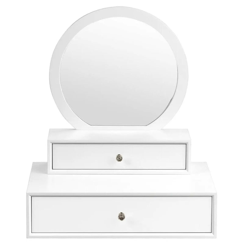 Makeup Dressing Wall Mounted Vanity Mirror with 2 Drawers by DirectDeals