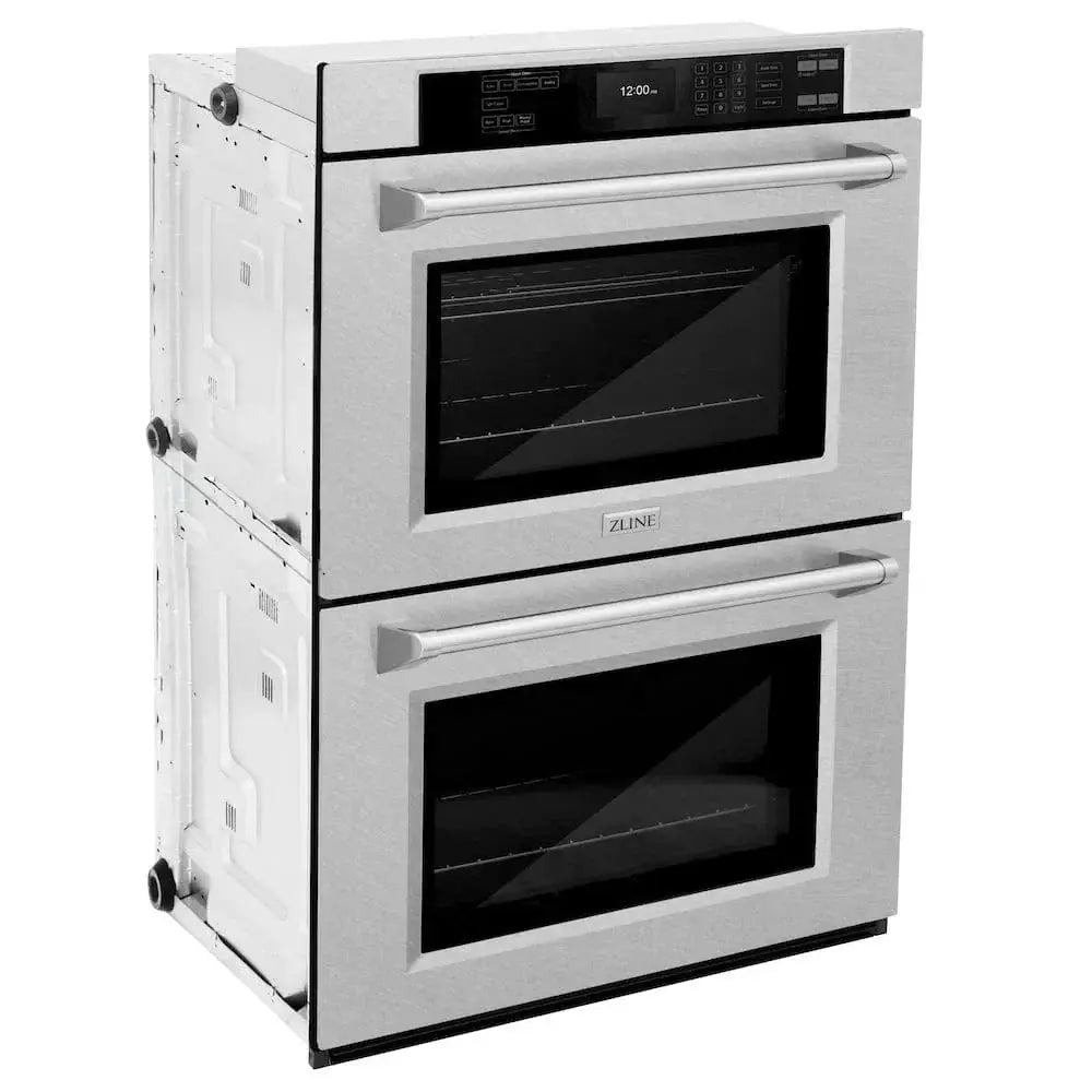 ZLINE 30"Professional True Convection Double Wall Oven, Air Fry, Self Clean, DuraSnow® Stainless Steel WADS-30 by Farmhouse Kitchen and Bath