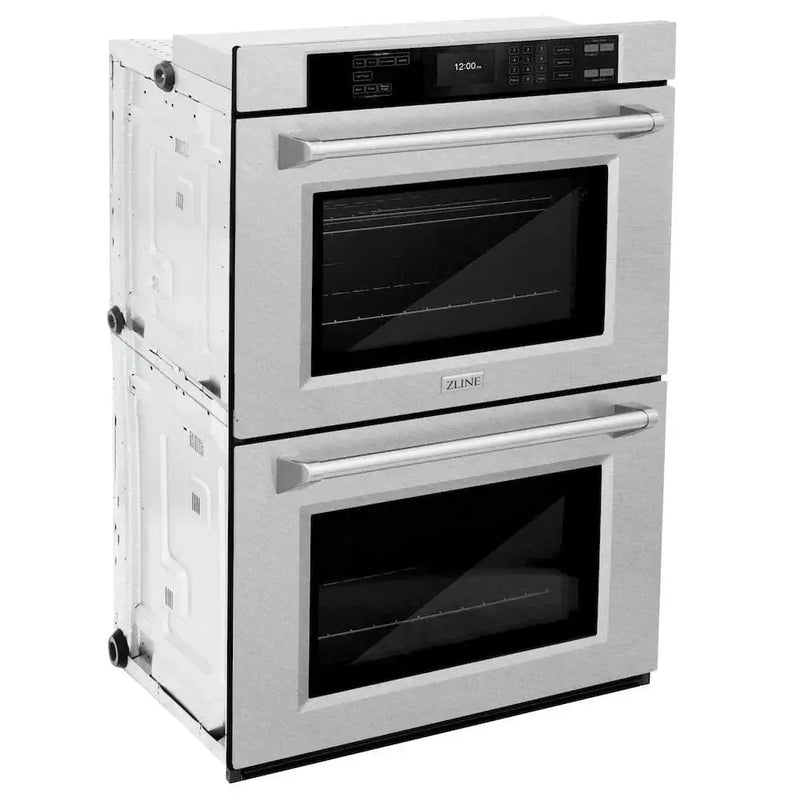 ZLINE 30"Professional True Convection Double Wall Oven, Air Fry, Self Clean, DuraSnow® Stainless Steel WADS-30 by Farmhouse Kitchen and Bath