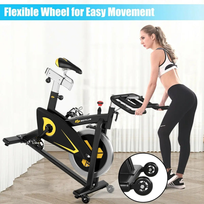 Magnetic Exercise Bike Fixed Belt Drive Indoor Bicycle by DirectDeals