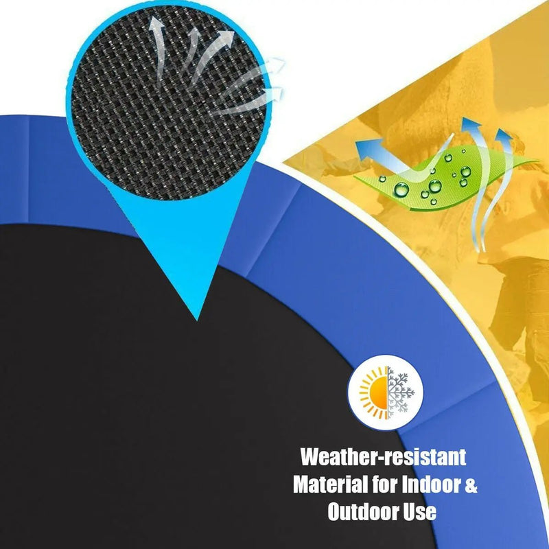 15 Feet Outdoor Bounce Trampoline with Safety Enclosure Net by DirectDeals
