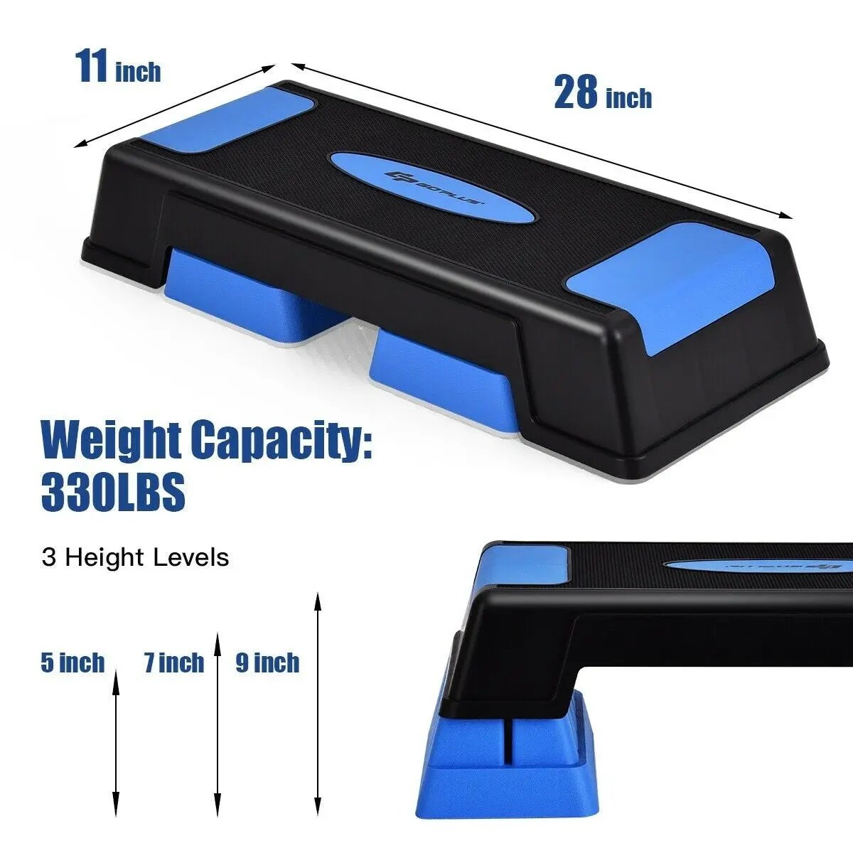 Aerobic Exercise Stepper Trainer with Adjustable Height 5 by DirectDeals