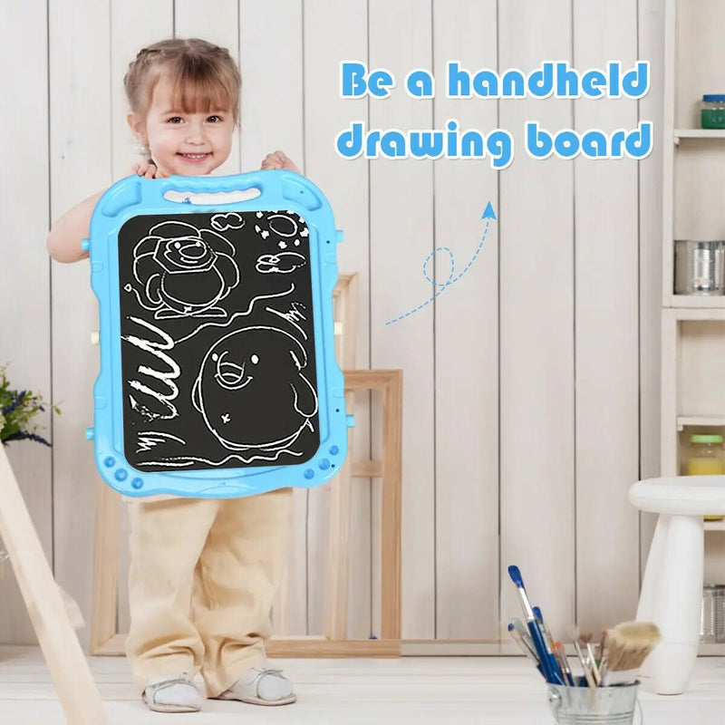 Height Adjustable Kids Art Easel Magnetic Double Sided Board by DirectDeals