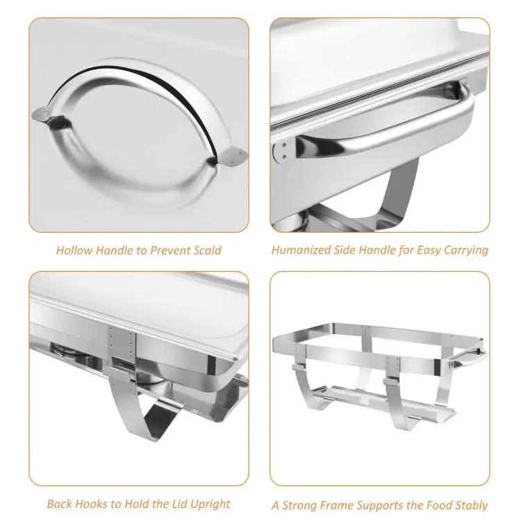 2 Packs Stainless Steel Chafing Dish by DirectDeals