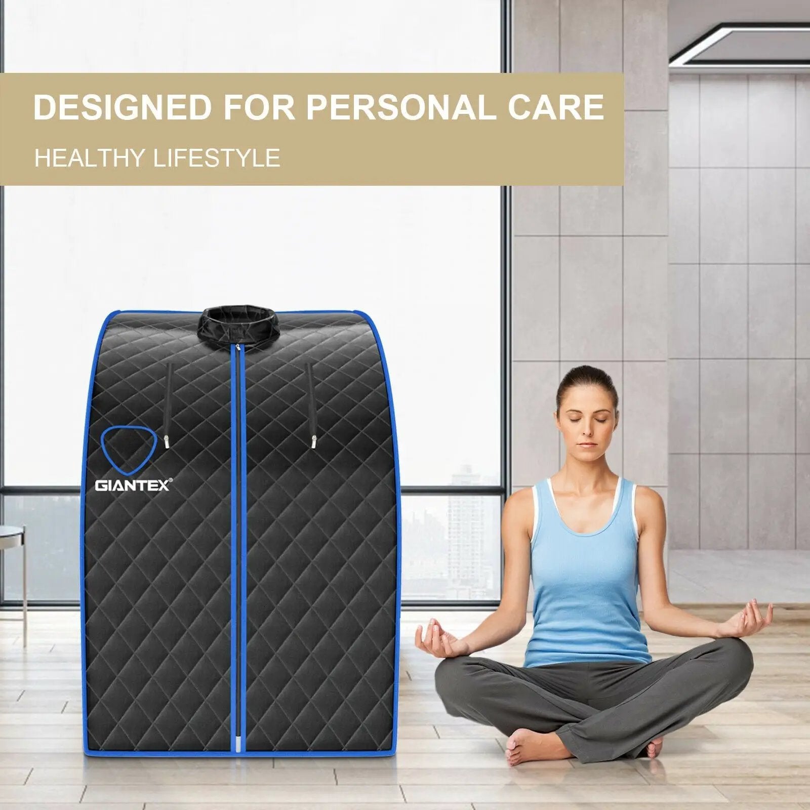 Portable Personal Steam Sauna Spa with 3L Blast-proof Steamer Chair by DirectDeals