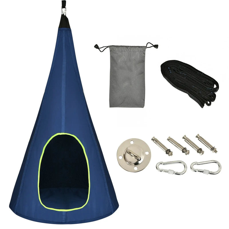32 Inch Kids Nest Swing Chair Hanging Hammock Seat for Indoor Outdoor by DirectDeals