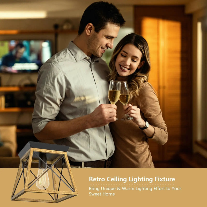 Farmhouse Vintage Ceiling Lights with E26 Blub Socket for Hallway Dining Room by DirectDeals