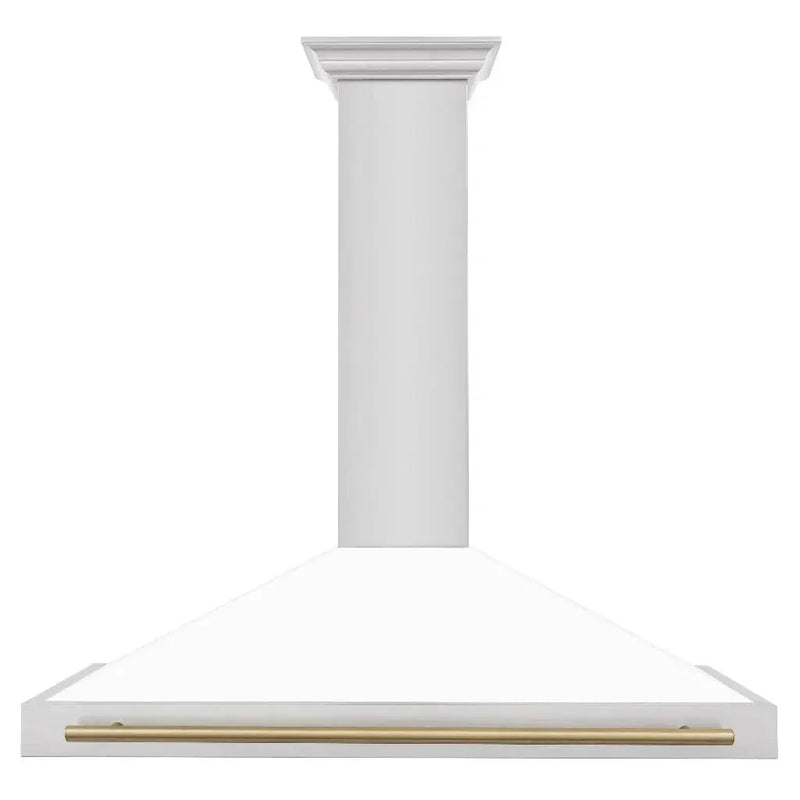 ZLINE 48" Autograph Stainless Wall Range Hood KB4STZ-WM48-G by Farmhouse Kitchen and Bath