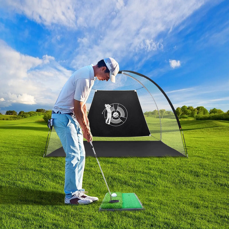 3-in-1 Portable 10 Feet Golf Practice Set by DirectDeals