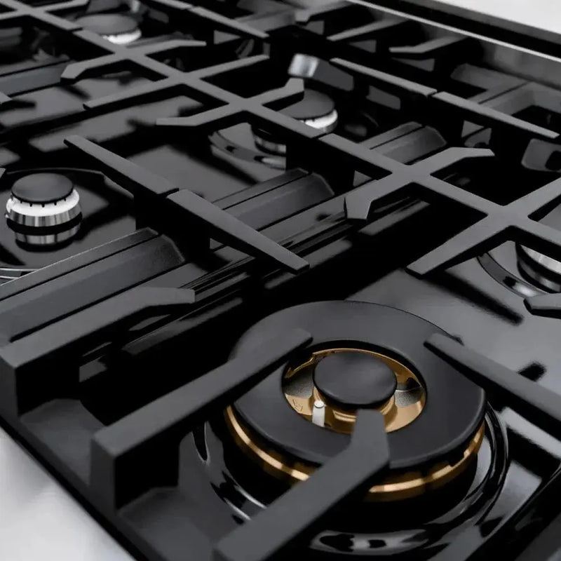ZLINE 48" Dual Fuel Range, Gas Cooktop, Electric Convection Oven Stainless Steel, CDR48 by Farmhouse Kitchen and Bath