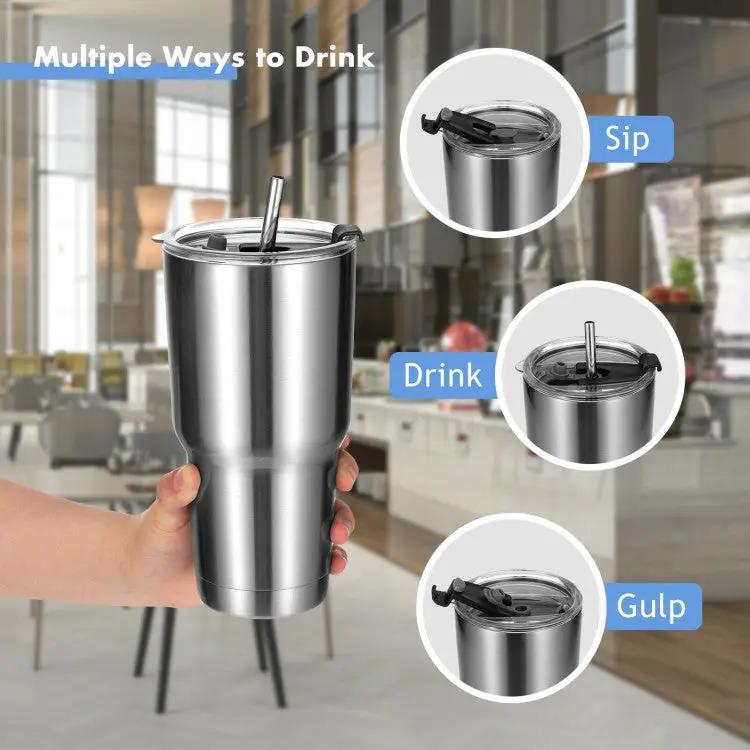 Travel Mug Double Wall Stainless Steel by DirectDeals