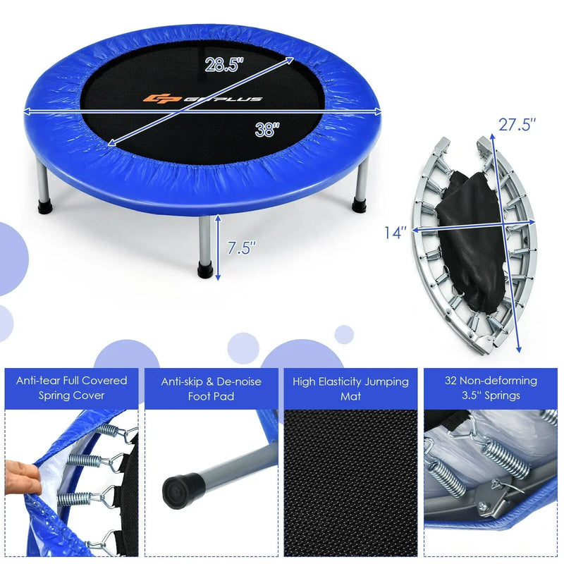 38 Inch Mini Folding Trampoline Portable by DirectDeals
