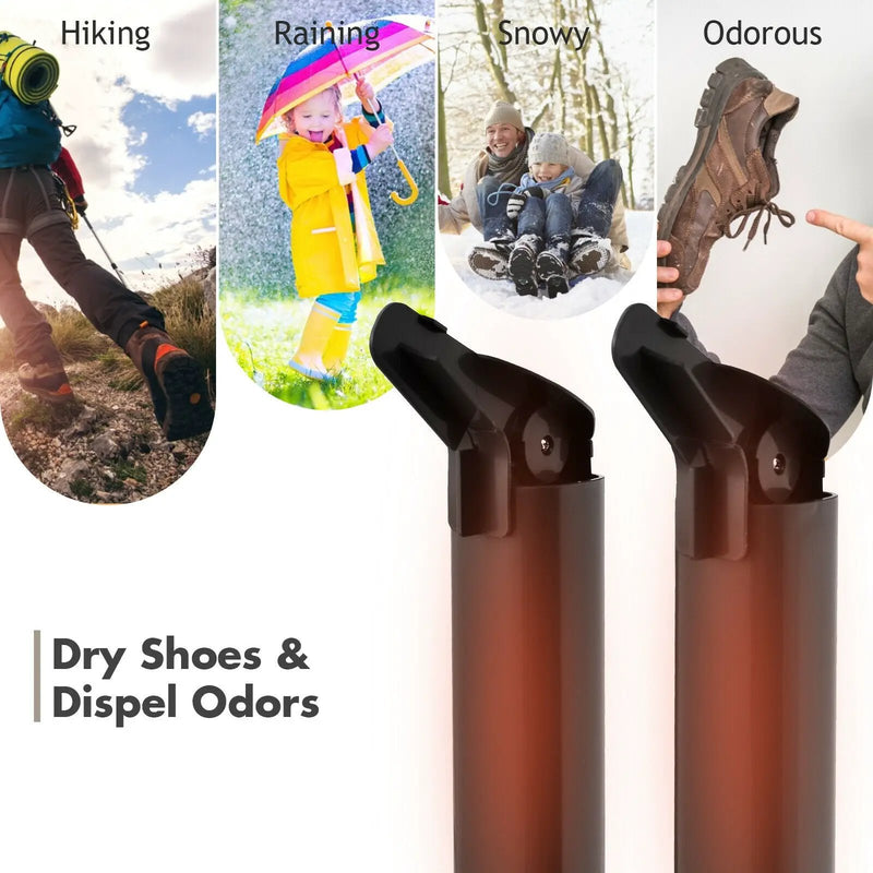 2-Shoe Electric Shoe Dryer with Portable Adjustable Warmer by DirectDeals
