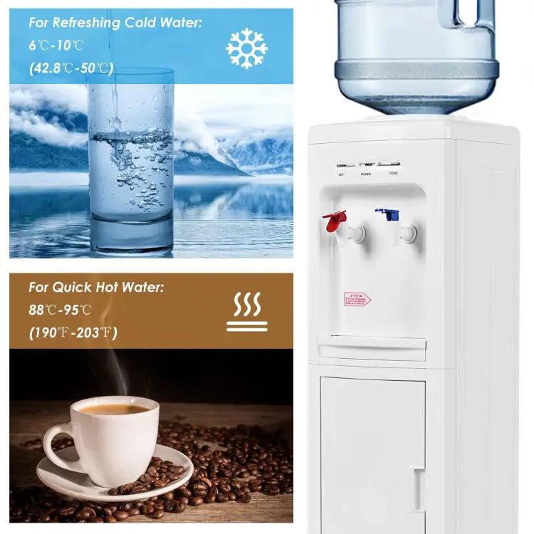 5-Gallon Hot & Cold Water Dispenser with Child Safety Lock by DirectDeals