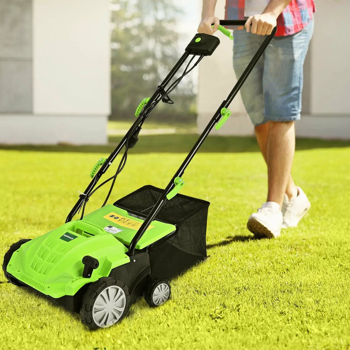 13 Inch 12 Amp Electric Scarifier with Collection Bag and Removable Blades by DirectDeals