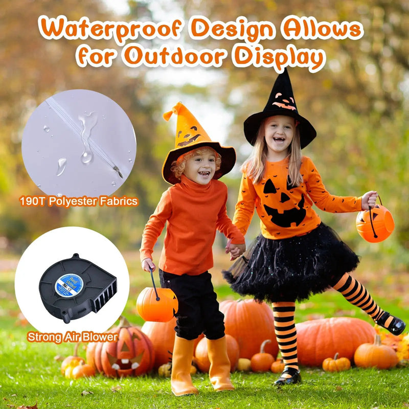 2 Pack 3 Feet Halloween Inflatable Eyeballs with Air Blower by DirectDeals