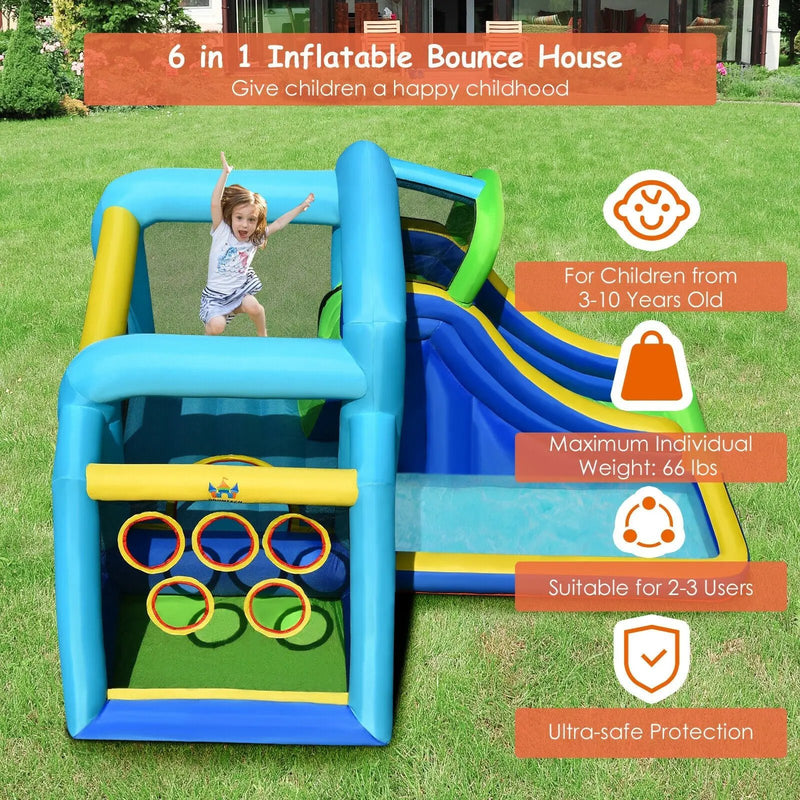 5-in-1 Kids Inflatable Climbing Bounce House without Blower by DirectDeals