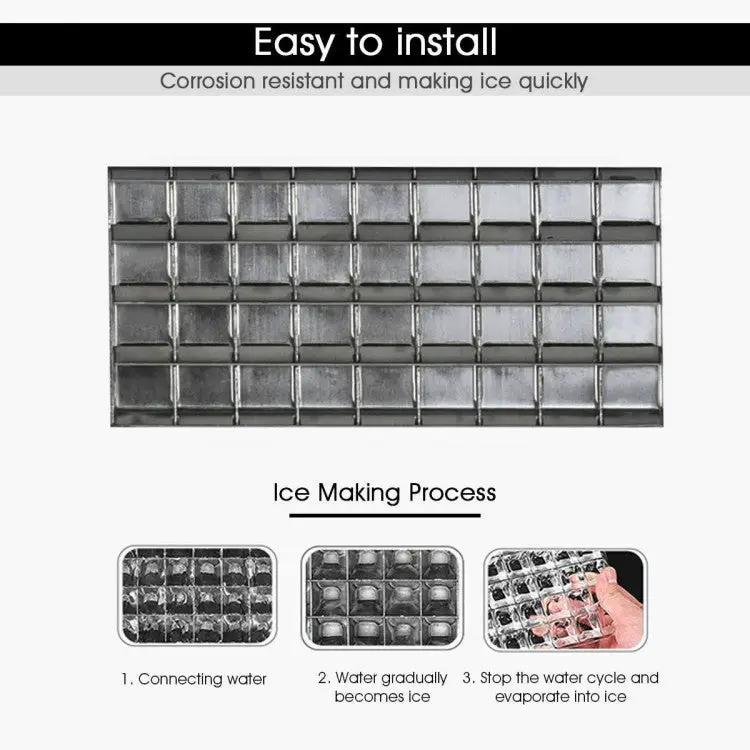Compact Stainless Steel Ice Maker by DirectDeals