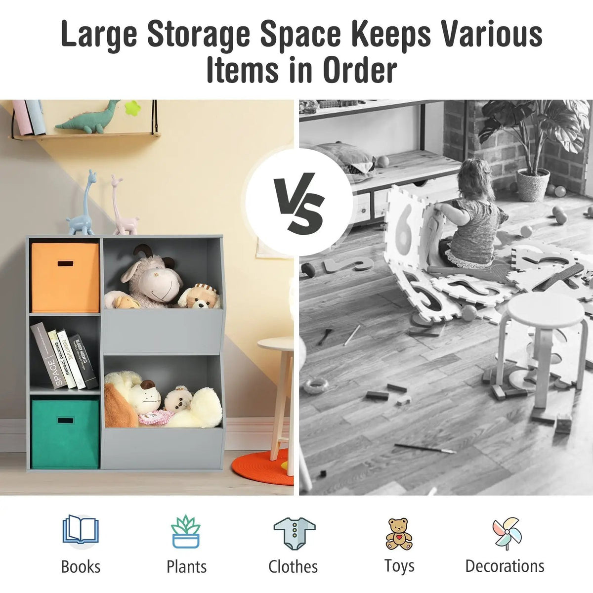 Kids Toy Storage Cabinet by DirectDeals