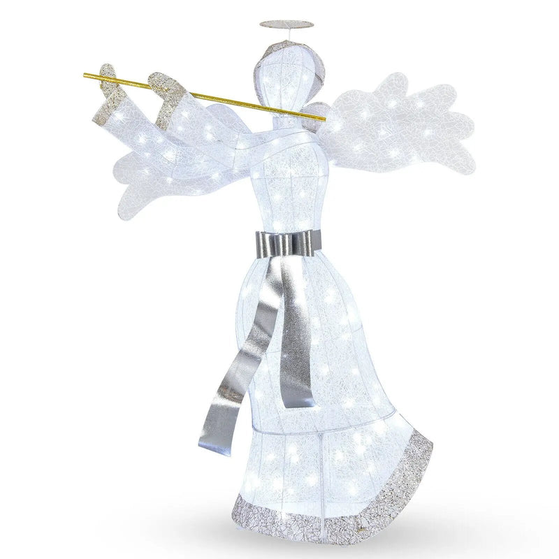 Pre-Lit Angel Christmas Decoration with 100 LED Lights by DirectDeals