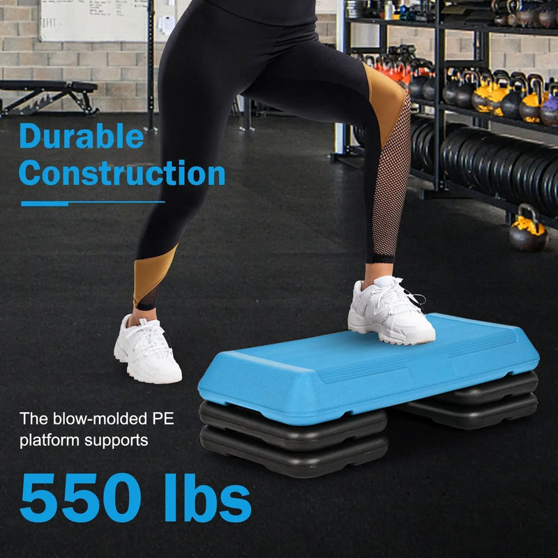 29 Inch Adjustable Workout Fitness Aerobic Stepper Exercise Platform by DirectDeals