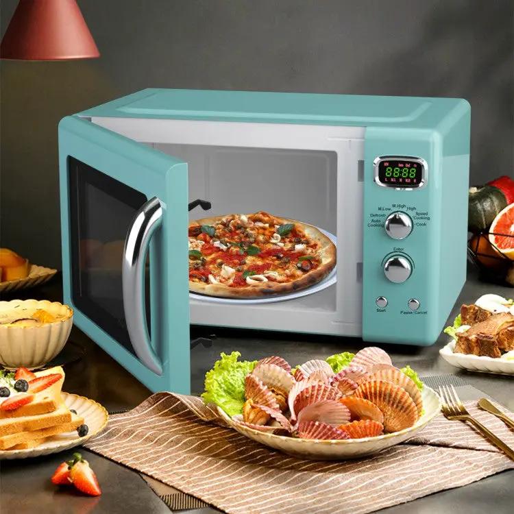 0.9 Cu.ft Retro Countertop Compact Microwave Oven by DirectDeals