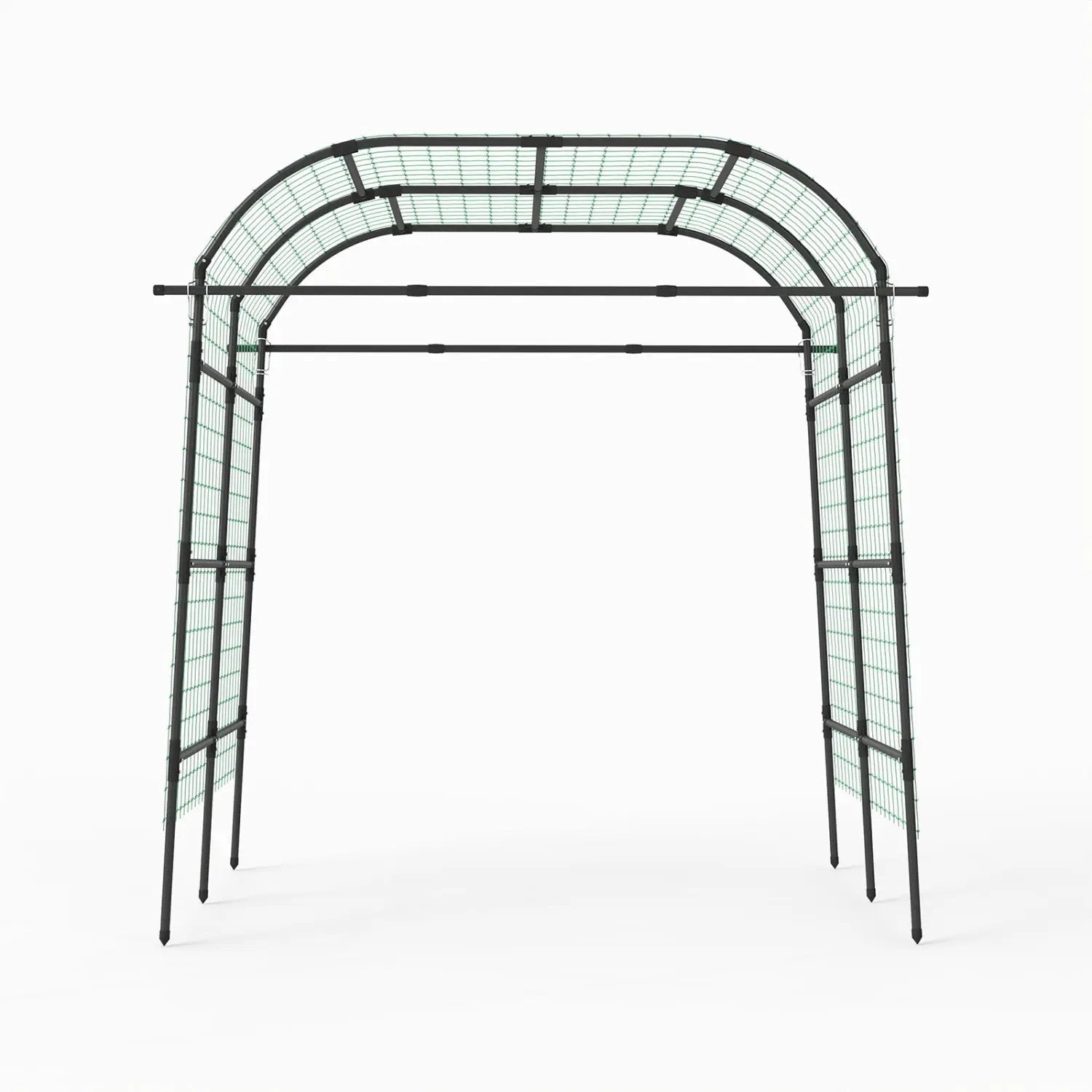 7.5 FT Tall Metal Garden Arch Trellis for Climbing Plants Outdoor by DirectDeals
