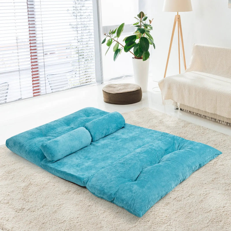 6-Position Adjustable Sleeper Lounge Couch with 2 Pillows by DirectDeals