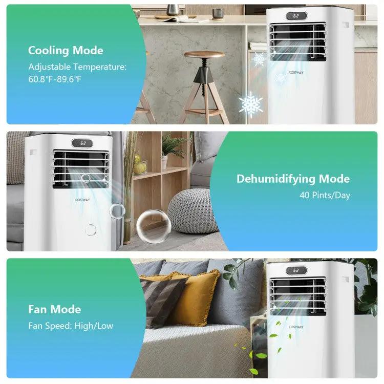 8000BTU 3-in-1 Portable Air Conditioner with Remote Control by DirectDeals