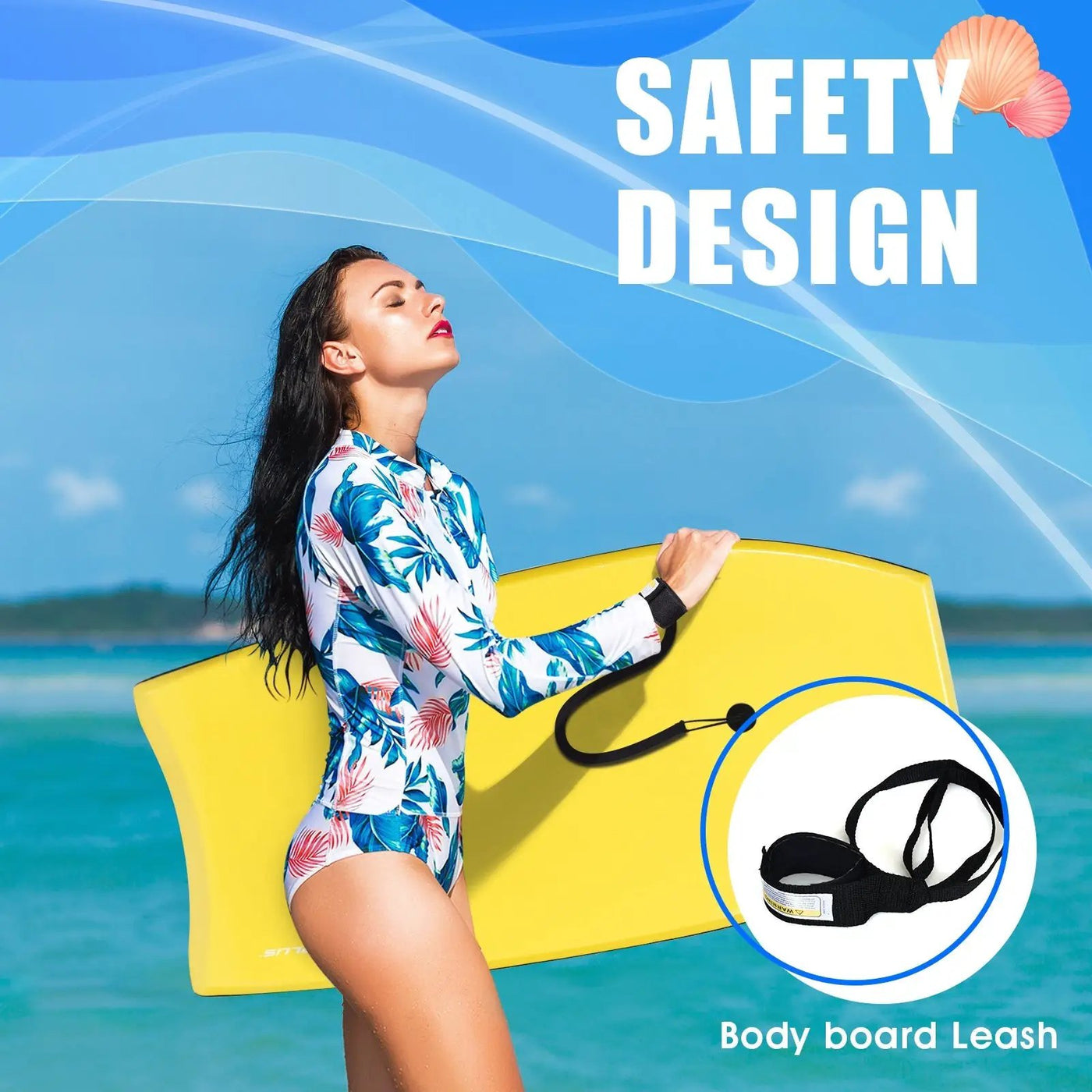Super Lightweight Surfing Bodyboard by DirectDeals