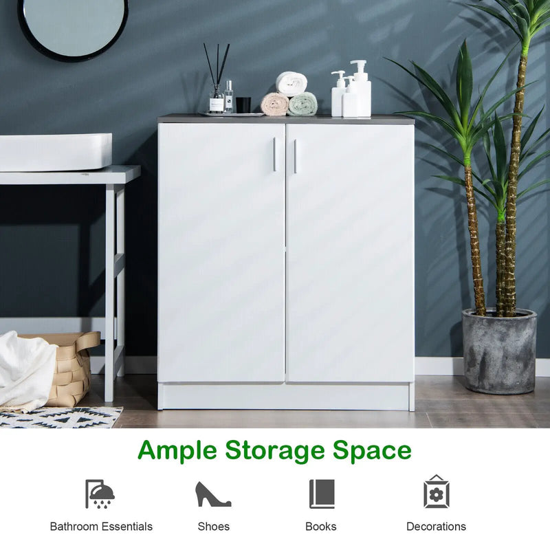 Storage Sideboard Cabinet with Doors and Shelves by DirectDeals