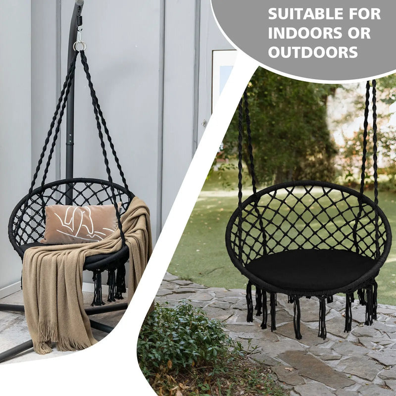 Cushioned Hammock Swing Chair with Hanging Kit by DirectDeals
