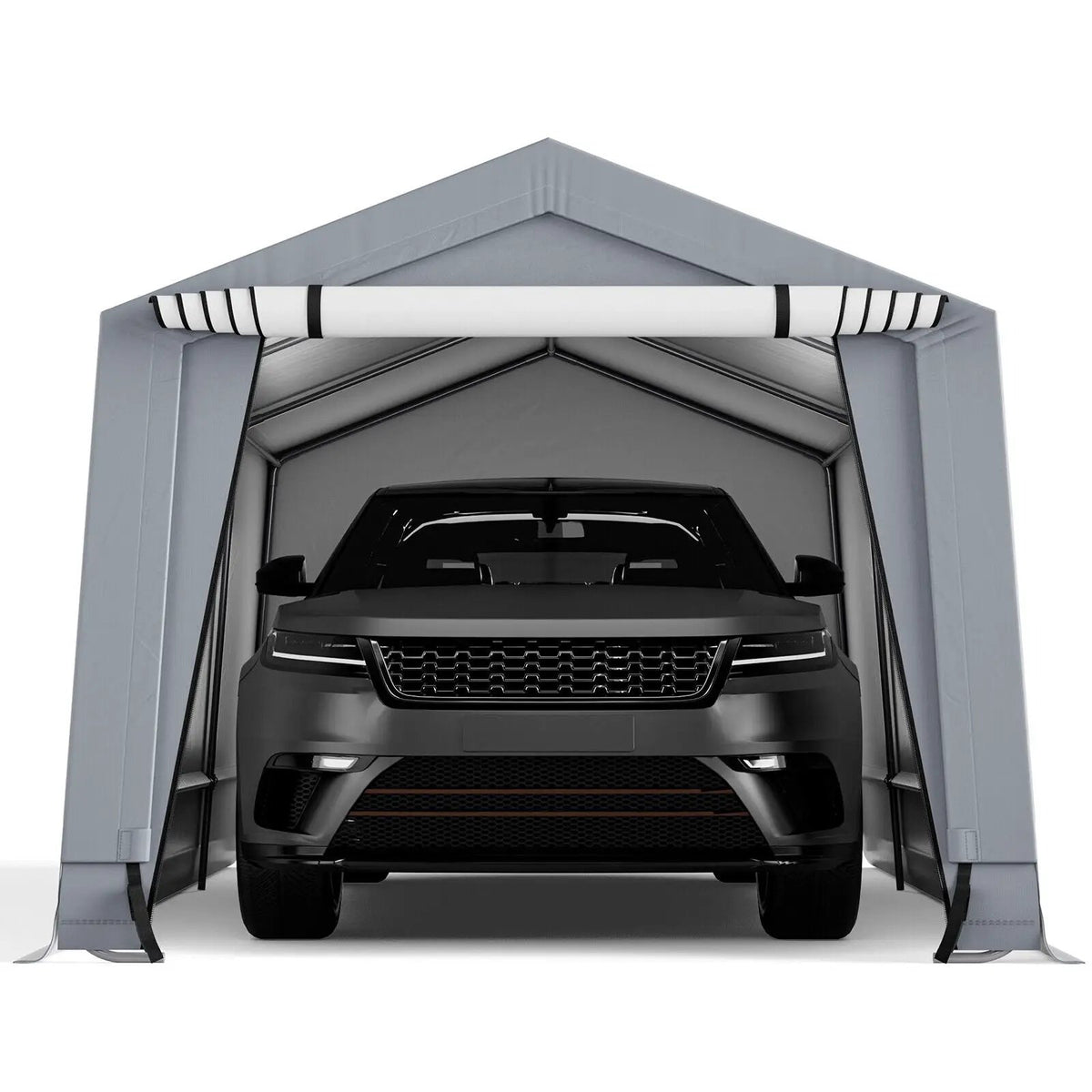 10 x 16/10 x 20 Feet Outdoor Heavy-Duty Carport with 2 Doors by DirectDeals