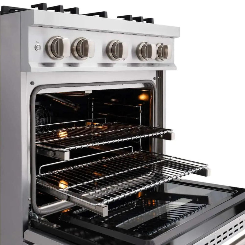 ZLINE 30" Classic Gas Range, Convection Gas Oven, Stainless Steel, Brass Burners, CGR-BR-30 by Farmhouse Kitchen and Bath