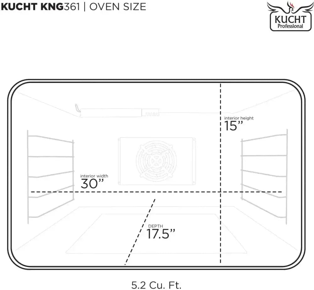 Kucht KX Series 36" Freestanding Dual Fuel Range Liquid Propane KXP36-SS/LP by Farmhouse Kitchen and Bath